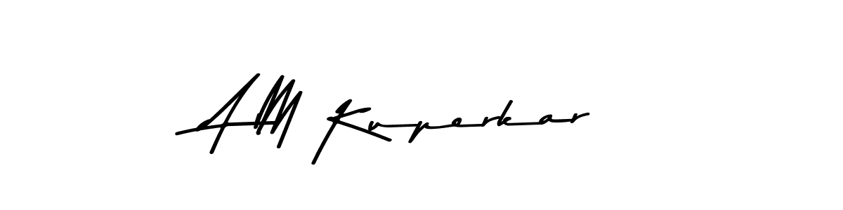 Asem Kandis PERSONAL USE is a professional signature style that is perfect for those who want to add a touch of class to their signature. It is also a great choice for those who want to make their signature more unique. Get A M Kuperkar name to fancy signature for free. A M Kuperkar signature style 9 images and pictures png