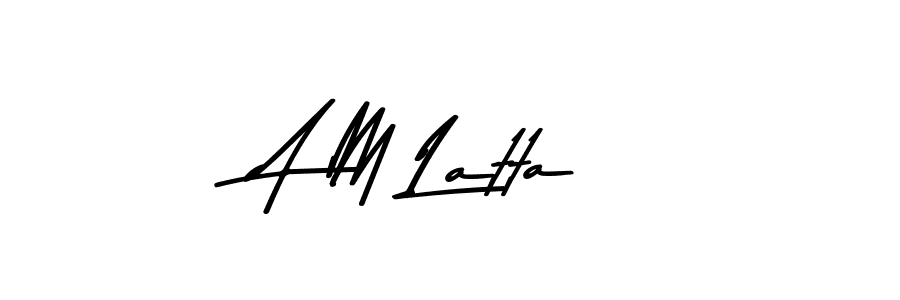 You should practise on your own different ways (Asem Kandis PERSONAL USE) to write your name (A M Latta) in signature. don't let someone else do it for you. A M Latta signature style 9 images and pictures png