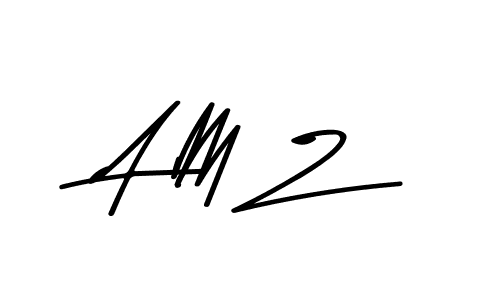 Make a beautiful signature design for name A M Z. With this signature (Asem Kandis PERSONAL USE) style, you can create a handwritten signature for free. A M Z signature style 9 images and pictures png