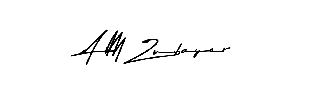 Make a beautiful signature design for name A M Zubayer. With this signature (Asem Kandis PERSONAL USE) style, you can create a handwritten signature for free. A M Zubayer signature style 9 images and pictures png