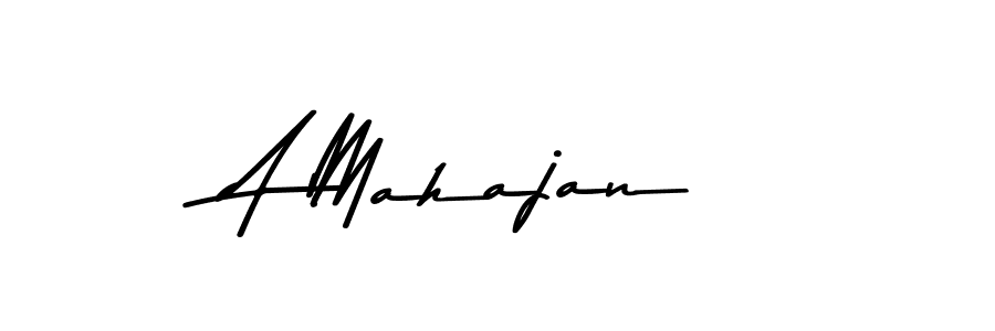 A Mahajan stylish signature style. Best Handwritten Sign (Asem Kandis PERSONAL USE) for my name. Handwritten Signature Collection Ideas for my name A Mahajan. A Mahajan signature style 9 images and pictures png