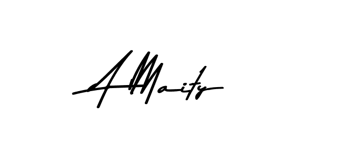 Also You can easily find your signature by using the search form. We will create A Maity name handwritten signature images for you free of cost using Asem Kandis PERSONAL USE sign style. A Maity signature style 9 images and pictures png