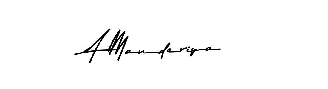 The best way (Asem Kandis PERSONAL USE) to make a short signature is to pick only two or three words in your name. The name A Manderiya include a total of six letters. For converting this name. A Manderiya signature style 9 images and pictures png