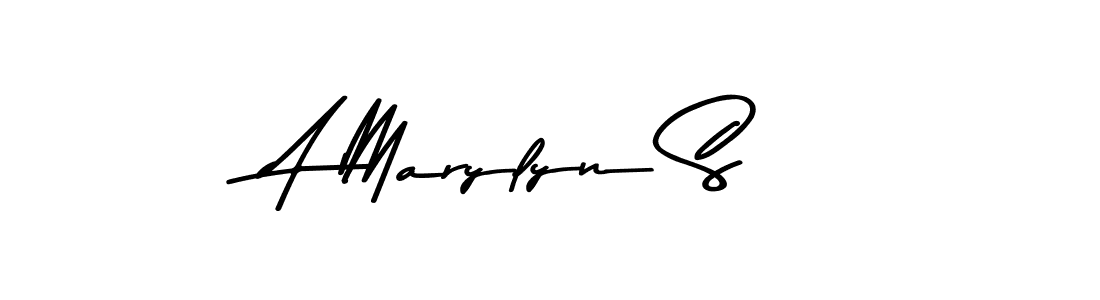 Create a beautiful signature design for name A Marylyn S. With this signature (Asem Kandis PERSONAL USE) fonts, you can make a handwritten signature for free. A Marylyn S signature style 9 images and pictures png