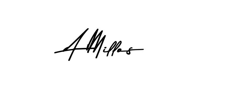 Also we have A Millos name is the best signature style. Create professional handwritten signature collection using Asem Kandis PERSONAL USE autograph style. A Millos signature style 9 images and pictures png