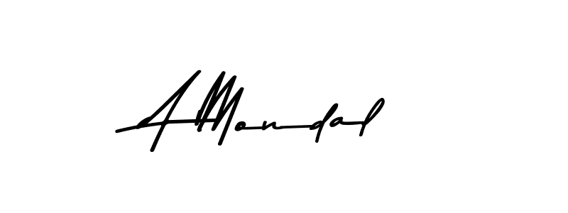 A Mondal stylish signature style. Best Handwritten Sign (Asem Kandis PERSONAL USE) for my name. Handwritten Signature Collection Ideas for my name A Mondal. A Mondal signature style 9 images and pictures png