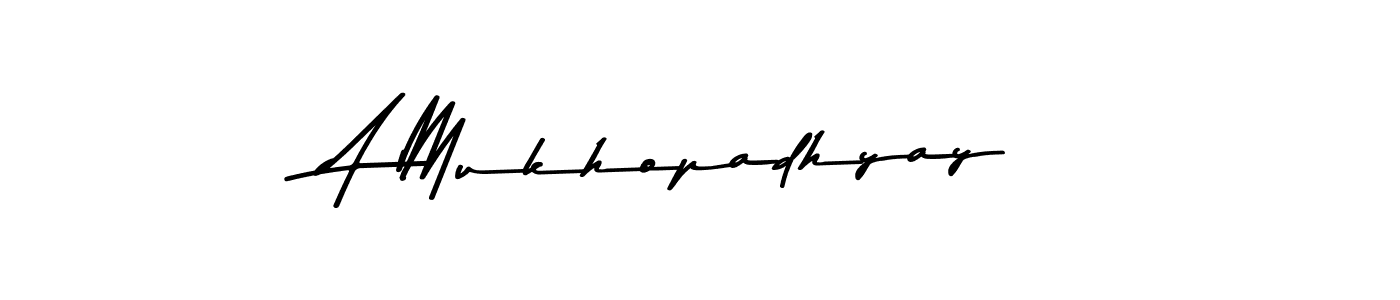 Create a beautiful signature design for name A Mukhopadhyay. With this signature (Asem Kandis PERSONAL USE) fonts, you can make a handwritten signature for free. A Mukhopadhyay signature style 9 images and pictures png