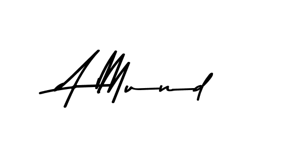 Create a beautiful signature design for name A Mund. With this signature (Asem Kandis PERSONAL USE) fonts, you can make a handwritten signature for free. A Mund signature style 9 images and pictures png