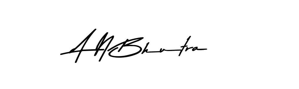 Design your own signature with our free online signature maker. With this signature software, you can create a handwritten (Asem Kandis PERSONAL USE) signature for name A N Bhutra. A N Bhutra signature style 9 images and pictures png