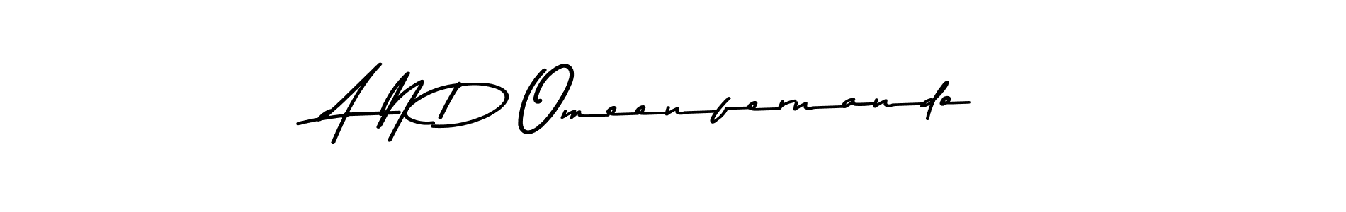 Also You can easily find your signature by using the search form. We will create A N D Omeenfernando name handwritten signature images for you free of cost using Asem Kandis PERSONAL USE sign style. A N D Omeenfernando signature style 9 images and pictures png