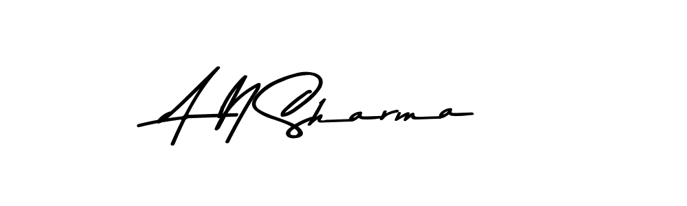 The best way (Asem Kandis PERSONAL USE) to make a short signature is to pick only two or three words in your name. The name A N Sharma include a total of six letters. For converting this name. A N Sharma signature style 9 images and pictures png