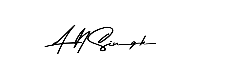 Asem Kandis PERSONAL USE is a professional signature style that is perfect for those who want to add a touch of class to their signature. It is also a great choice for those who want to make their signature more unique. Get A N Singh name to fancy signature for free. A N Singh signature style 9 images and pictures png