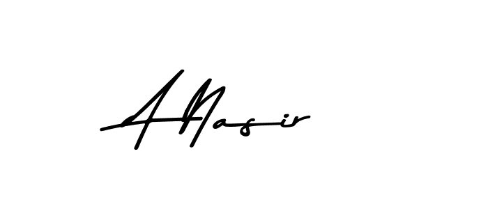 You should practise on your own different ways (Asem Kandis PERSONAL USE) to write your name (A Nasir) in signature. don't let someone else do it for you. A Nasir signature style 9 images and pictures png