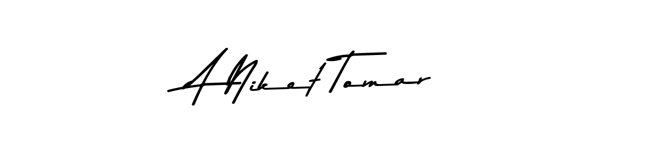 A Niket Tomar stylish signature style. Best Handwritten Sign (Asem Kandis PERSONAL USE) for my name. Handwritten Signature Collection Ideas for my name A Niket Tomar. A Niket Tomar signature style 9 images and pictures png