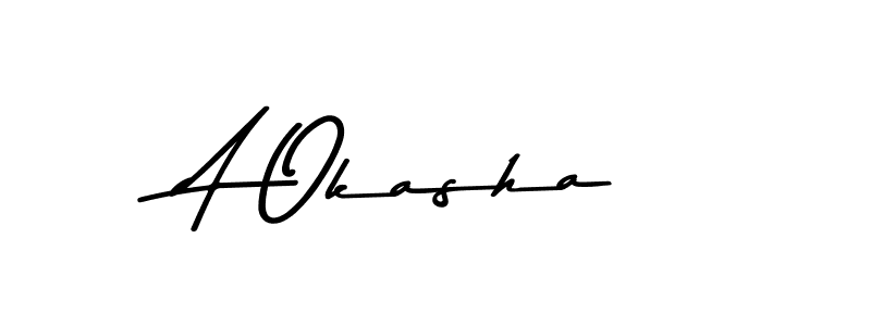 Create a beautiful signature design for name A Okasha. With this signature (Asem Kandis PERSONAL USE) fonts, you can make a handwritten signature for free. A Okasha signature style 9 images and pictures png