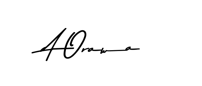 Also You can easily find your signature by using the search form. We will create A Orawa name handwritten signature images for you free of cost using Asem Kandis PERSONAL USE sign style. A Orawa signature style 9 images and pictures png