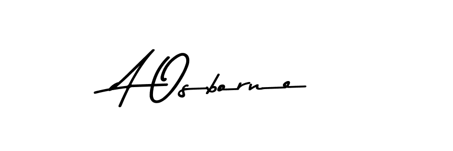 Also we have A Osborne name is the best signature style. Create professional handwritten signature collection using Asem Kandis PERSONAL USE autograph style. A Osborne signature style 9 images and pictures png