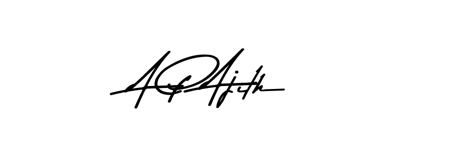 Also You can easily find your signature by using the search form. We will create A P Ajith name handwritten signature images for you free of cost using Asem Kandis PERSONAL USE sign style. A P Ajith signature style 9 images and pictures png