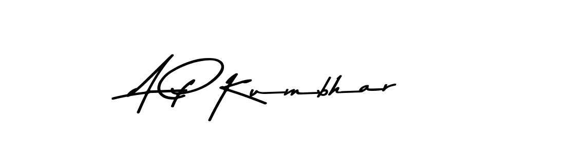 How to make A P Kumbhar signature? Asem Kandis PERSONAL USE is a professional autograph style. Create handwritten signature for A P Kumbhar name. A P Kumbhar signature style 9 images and pictures png