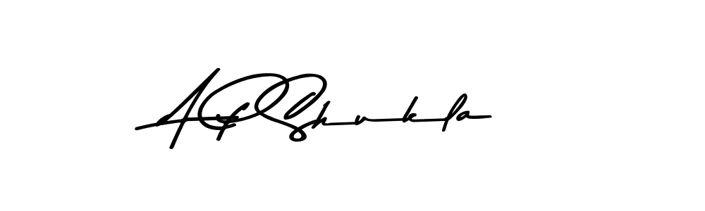 Design your own signature with our free online signature maker. With this signature software, you can create a handwritten (Asem Kandis PERSONAL USE) signature for name A P Shukla. A P Shukla signature style 9 images and pictures png