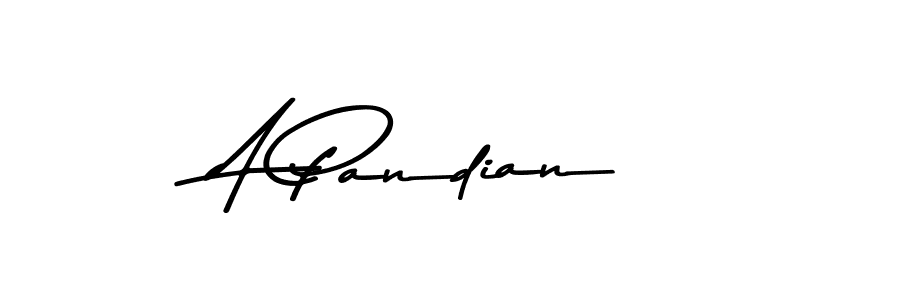 Design your own signature with our free online signature maker. With this signature software, you can create a handwritten (Asem Kandis PERSONAL USE) signature for name A Pandian. A Pandian signature style 9 images and pictures png