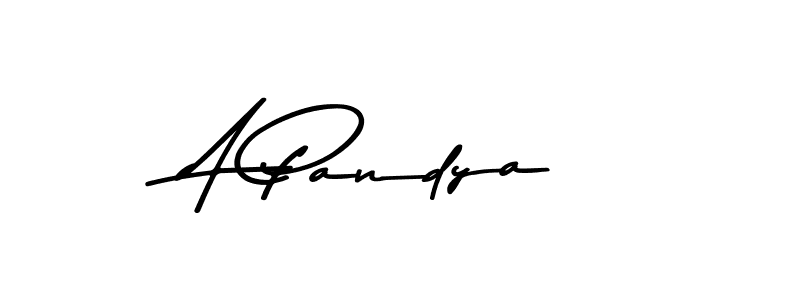 Use a signature maker to create a handwritten signature online. With this signature software, you can design (Asem Kandis PERSONAL USE) your own signature for name A Pandya. A Pandya signature style 9 images and pictures png