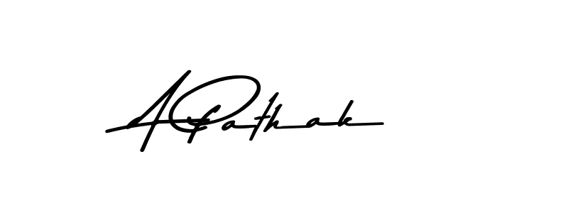 A Pathak stylish signature style. Best Handwritten Sign (Asem Kandis PERSONAL USE) for my name. Handwritten Signature Collection Ideas for my name A Pathak. A Pathak signature style 9 images and pictures png