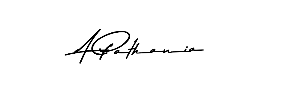 How to make A Pathania signature? Asem Kandis PERSONAL USE is a professional autograph style. Create handwritten signature for A Pathania name. A Pathania signature style 9 images and pictures png