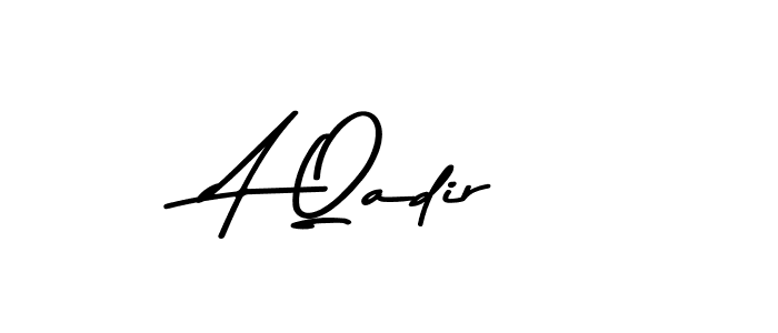 Use a signature maker to create a handwritten signature online. With this signature software, you can design (Asem Kandis PERSONAL USE) your own signature for name A Qadir. A Qadir signature style 9 images and pictures png