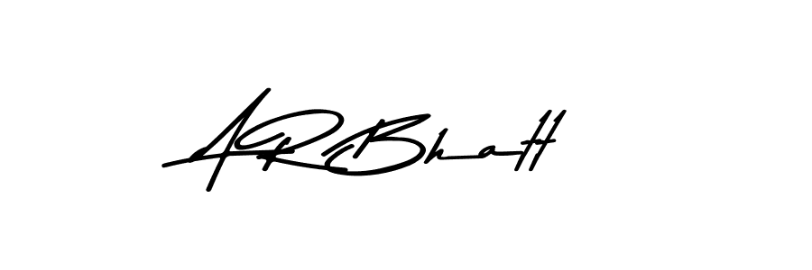 How to make A R Bhatt signature? Asem Kandis PERSONAL USE is a professional autograph style. Create handwritten signature for A R Bhatt name. A R Bhatt signature style 9 images and pictures png