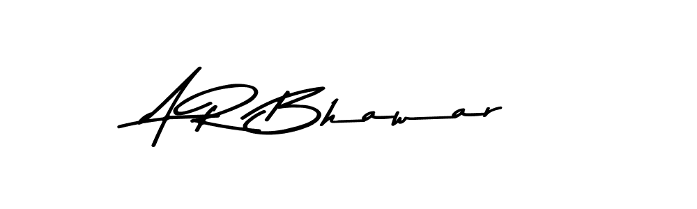 Create a beautiful signature design for name A R Bhawar. With this signature (Asem Kandis PERSONAL USE) fonts, you can make a handwritten signature for free. A R Bhawar signature style 9 images and pictures png