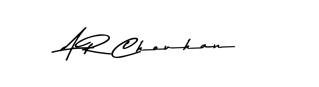 You should practise on your own different ways (Asem Kandis PERSONAL USE) to write your name (A R Chouhan) in signature. don't let someone else do it for you. A R Chouhan signature style 9 images and pictures png