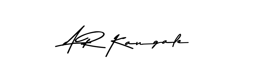 Also You can easily find your signature by using the search form. We will create A R Kangale name handwritten signature images for you free of cost using Asem Kandis PERSONAL USE sign style. A R Kangale signature style 9 images and pictures png