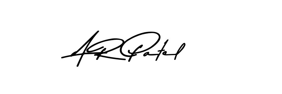 Make a beautiful signature design for name A R Patel. With this signature (Asem Kandis PERSONAL USE) style, you can create a handwritten signature for free. A R Patel signature style 9 images and pictures png