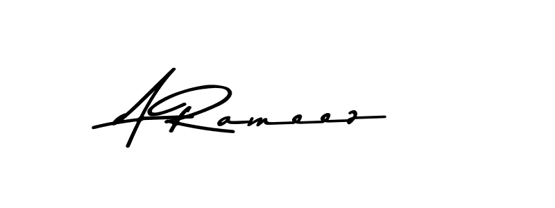 Design your own signature with our free online signature maker. With this signature software, you can create a handwritten (Asem Kandis PERSONAL USE) signature for name A Rameez. A Rameez signature style 9 images and pictures png