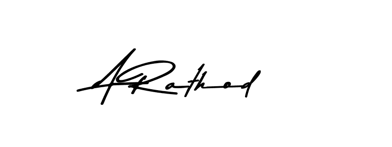 Create a beautiful signature design for name A Rathod. With this signature (Asem Kandis PERSONAL USE) fonts, you can make a handwritten signature for free. A Rathod signature style 9 images and pictures png