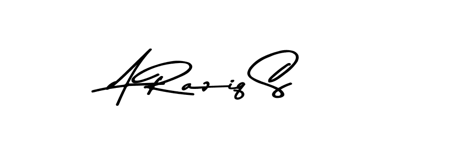 You should practise on your own different ways (Asem Kandis PERSONAL USE) to write your name (A Raziq S) in signature. don't let someone else do it for you. A Raziq S signature style 9 images and pictures png