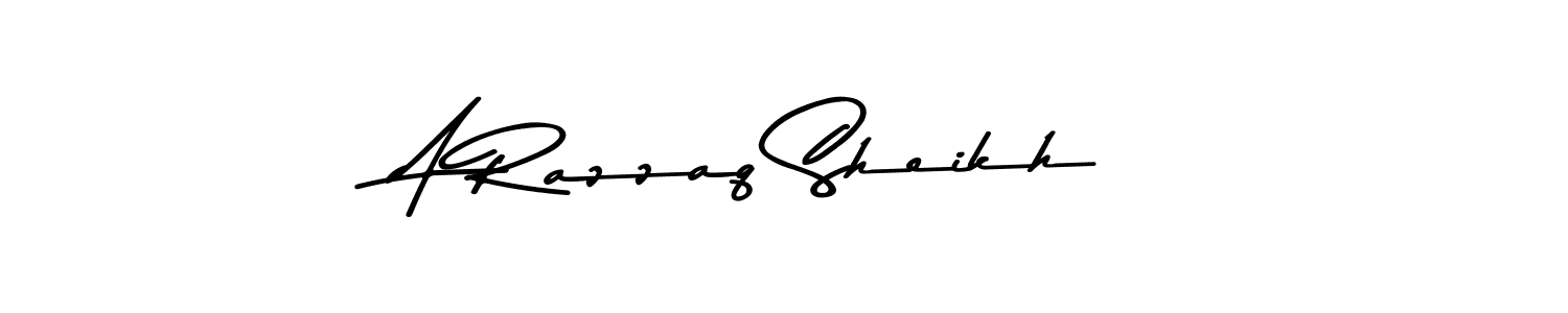 Create a beautiful signature design for name A Razzaq Sheikh. With this signature (Asem Kandis PERSONAL USE) fonts, you can make a handwritten signature for free. A Razzaq Sheikh signature style 9 images and pictures png