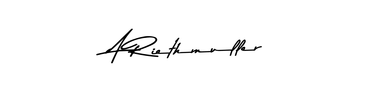 A Riethmuller stylish signature style. Best Handwritten Sign (Asem Kandis PERSONAL USE) for my name. Handwritten Signature Collection Ideas for my name A Riethmuller. A Riethmuller signature style 9 images and pictures png