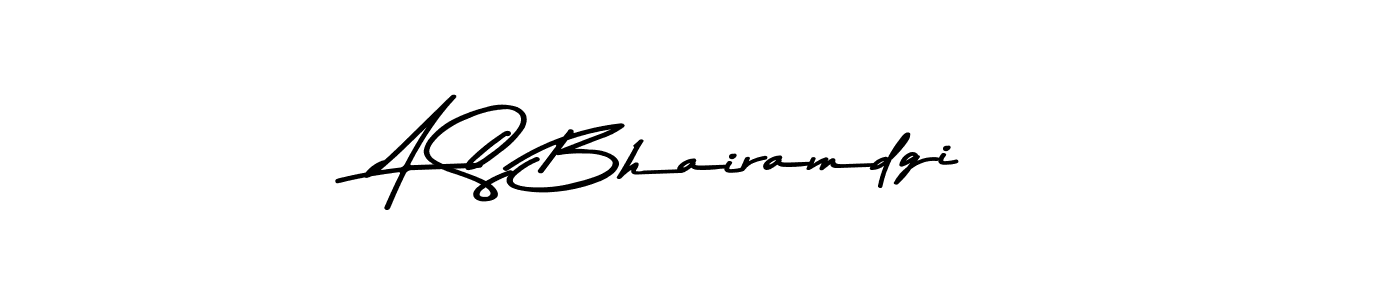 The best way (Asem Kandis PERSONAL USE) to make a short signature is to pick only two or three words in your name. The name A S Bhairamdgi include a total of six letters. For converting this name. A S Bhairamdgi signature style 9 images and pictures png