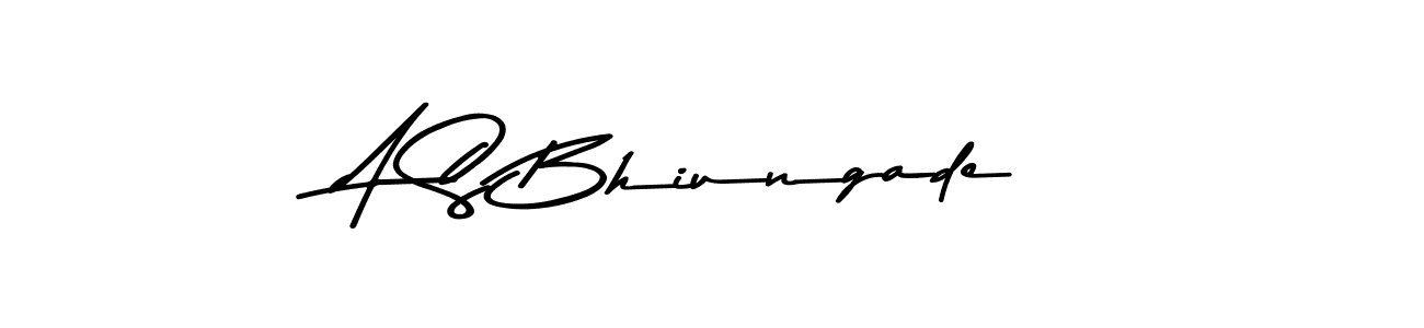 You should practise on your own different ways (Asem Kandis PERSONAL USE) to write your name (A S Bhiungade) in signature. don't let someone else do it for you. A S Bhiungade signature style 9 images and pictures png