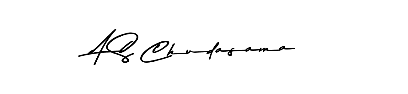 A S Chudasama stylish signature style. Best Handwritten Sign (Asem Kandis PERSONAL USE) for my name. Handwritten Signature Collection Ideas for my name A S Chudasama. A S Chudasama signature style 9 images and pictures png