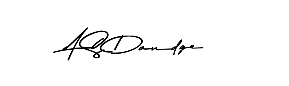 A S Dandge stylish signature style. Best Handwritten Sign (Asem Kandis PERSONAL USE) for my name. Handwritten Signature Collection Ideas for my name A S Dandge. A S Dandge signature style 9 images and pictures png