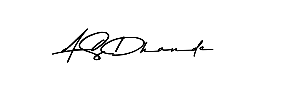 if you are searching for the best signature style for your name A S Dhande. so please give up your signature search. here we have designed multiple signature styles  using Asem Kandis PERSONAL USE. A S Dhande signature style 9 images and pictures png