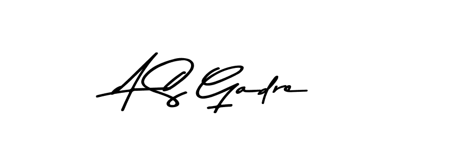 Create a beautiful signature design for name A S Gadre. With this signature (Asem Kandis PERSONAL USE) fonts, you can make a handwritten signature for free. A S Gadre signature style 9 images and pictures png