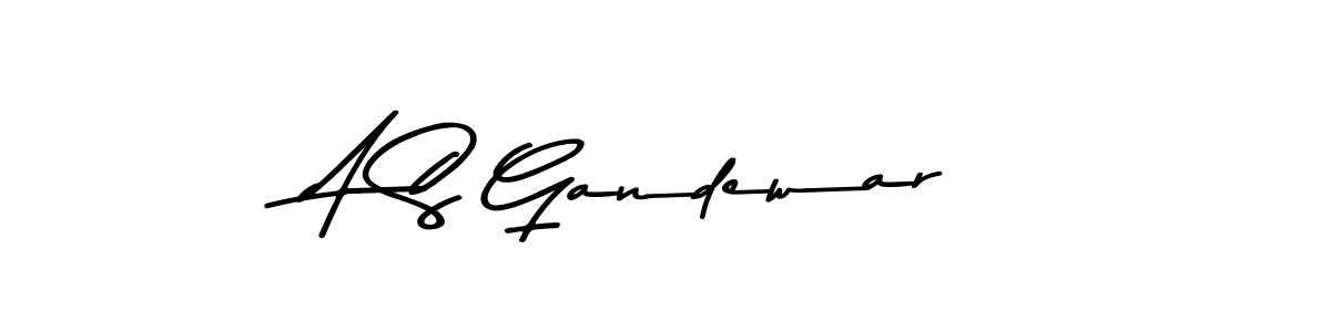 Use a signature maker to create a handwritten signature online. With this signature software, you can design (Asem Kandis PERSONAL USE) your own signature for name A S Gandewar. A S Gandewar signature style 9 images and pictures png