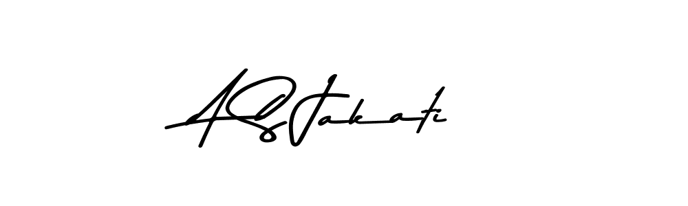 A S Jakati stylish signature style. Best Handwritten Sign (Asem Kandis PERSONAL USE) for my name. Handwritten Signature Collection Ideas for my name A S Jakati. A S Jakati signature style 9 images and pictures png