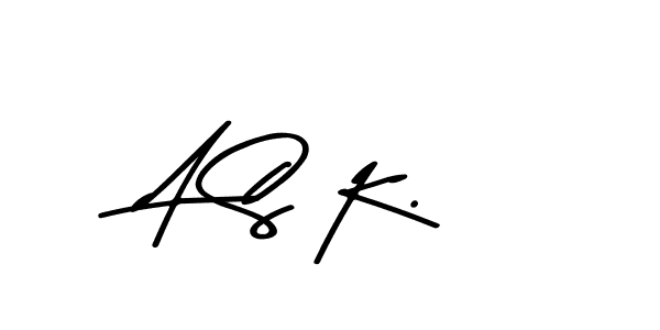 Also You can easily find your signature by using the search form. We will create A S K. name handwritten signature images for you free of cost using Asem Kandis PERSONAL USE sign style. A S K. signature style 9 images and pictures png