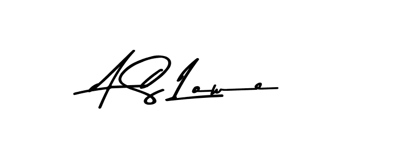 Also we have A S Lowe name is the best signature style. Create professional handwritten signature collection using Asem Kandis PERSONAL USE autograph style. A S Lowe signature style 9 images and pictures png