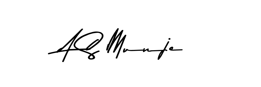 Also You can easily find your signature by using the search form. We will create A S Munje name handwritten signature images for you free of cost using Asem Kandis PERSONAL USE sign style. A S Munje signature style 9 images and pictures png